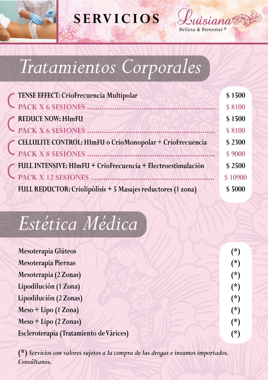 Carta de Lusiana Belleza & Bienestar — página 7